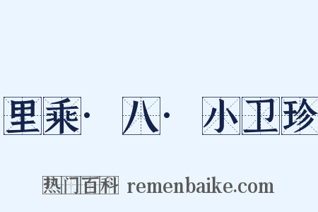 里乘·八·小卫珍是什么意思的图片